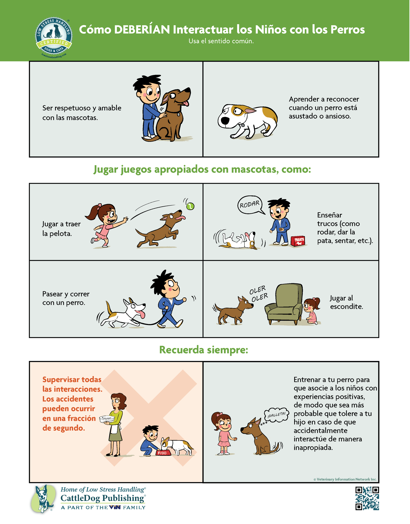 How Kids SHOULD Interact with Dogs 8.5x11in - SPANISH