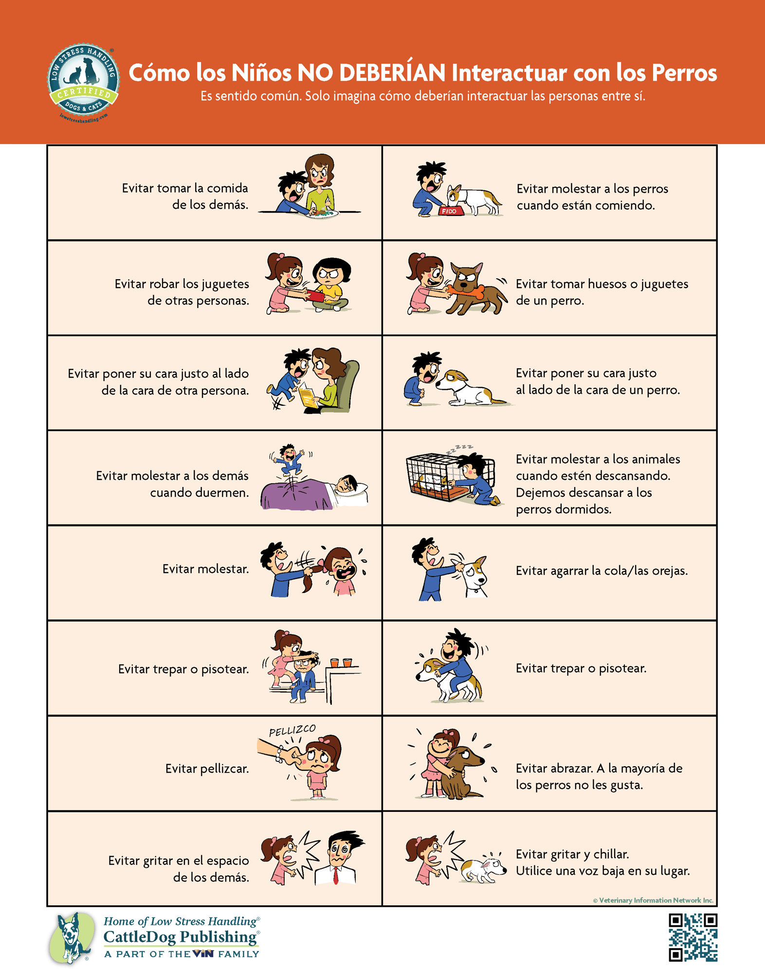 How Kids SHOULD NOT Interact 8.5x11in - SPANISH