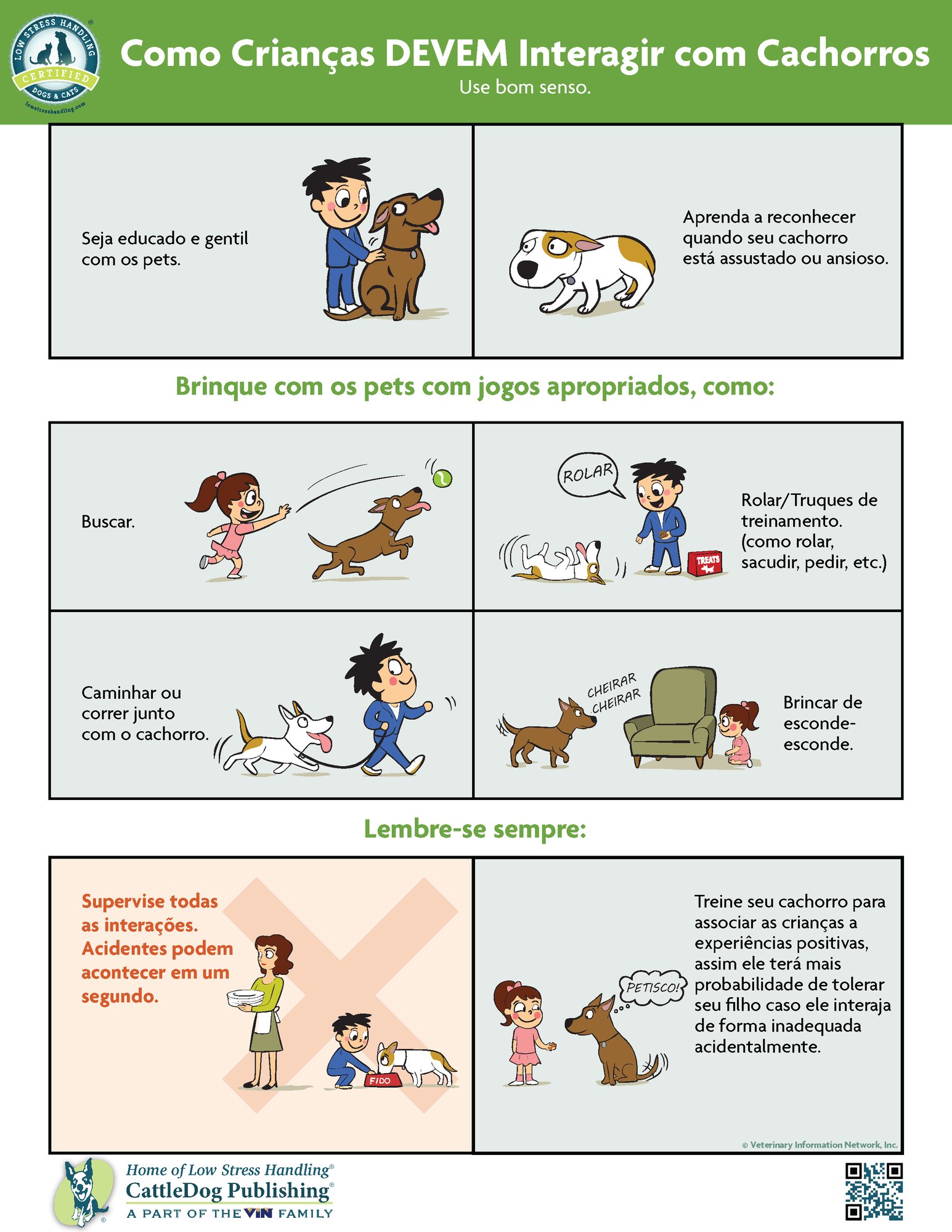 How Kids Should Interact With Dogs - Brazil-Portuguese 8.5x11in